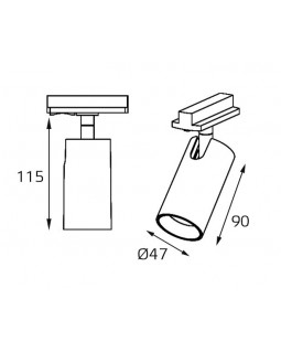 Светильник на шине ITALLINE TR 3006 gold-foto3
