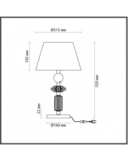 Настольная лампа Odeon Light 4861/1TB-foto2