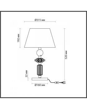Настольная лампа Odeon Light 4861/1TB-foto2