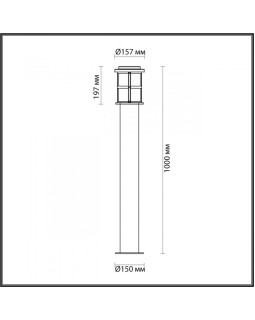 Садовый светильник Odeon Light 4964/1F-foto2