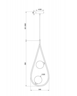 Подвесная люстра Freya FR4005PL-02B-foto2