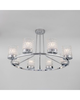 Люстра на штанге Eurosvet 60127/8 хром-foto3