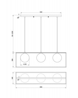 Подвесная люстра Freya FR5113PL-03G-foto2