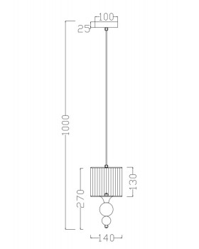 Подвесной светильник Freya FR5093PL-01CH-foto4