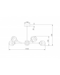 Люстра на штанге Freya FR5114PL-06BZ-foto3