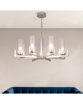 Подвесная люстра Eurosvet 60133/8 серебро-foto2