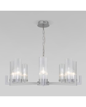 Подвесная люстра Eurosvet 60133/8 серебро-foto3