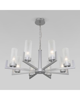 Подвесная люстра Eurosvet 60133/8 серебро-foto4