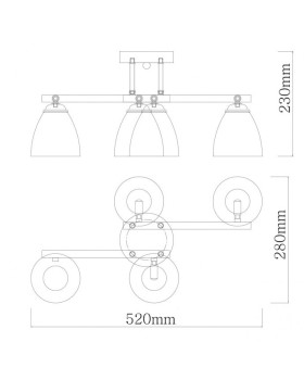 Люстра на штанге DeMarkt 673017204-foto10