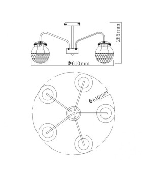 Люстра на штанге DeMarkt 220012905-foto2
