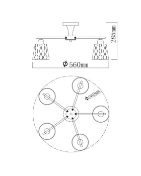 Люстра на штанге DeMarkt 220013005-foto10