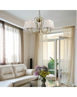 Подвесная люстра Eurosvet 60061/5 античная бронза-foto5