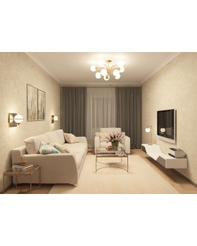 Люстра на штанге Maytoni MOD221PL-10G-foto4