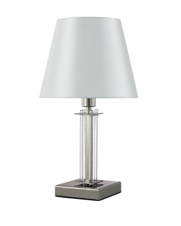 Настольная лампа Crystal Lux NICOLAS LG1 NICKEL/WHITE