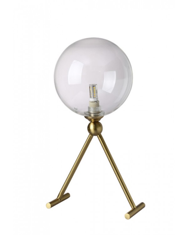 Настольная лампа Crystal Lux ANDRES LG1 BRONZE/TRANSPARENTE