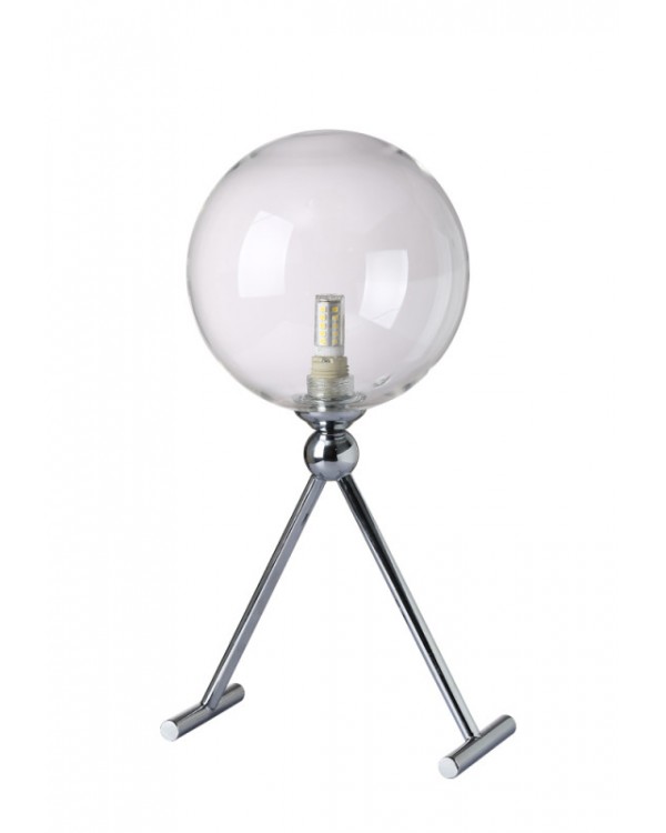 Настольная лампа Crystal Lux FABRICIO LG1 CHROME/TRANSPARENTE