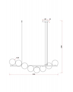 Подвесная люстра Freya FR5199PL-08BS1-foto2