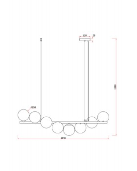 Подвесная люстра Freya FR5199PL-08BS1-foto2