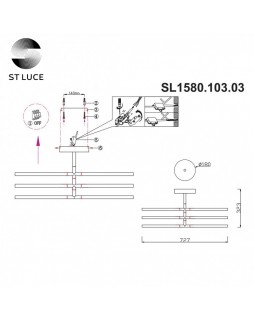 Люстра на штанге ST-Luce SL1580.103.03-foto4