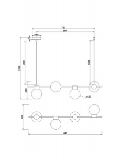 Подвесная люстра Freya FR5232PL-04B-foto7