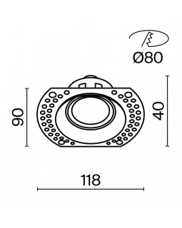 Встраиваемый светильник Maytoni Technical DL042-01-RD-W-foto3