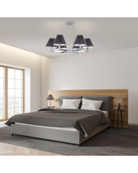 Подвесная люстра Eurosvet 60136/6 хром/графит-foto5