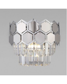 Бра Eurosvet 10124/2 хром/прозрачный хрусталь Strotskis (10113/2)-foto5