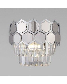 Бра Eurosvet 10124/2 хром/прозрачный хрусталь Strotskis (10113/2)-foto5