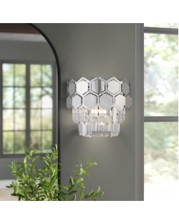 Бра Eurosvet 10124/2 хром/прозрачный хрусталь Strotskis (10113/2)-foto9