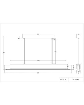 Люстра на штанге Favourite 4110-1P-foto2
