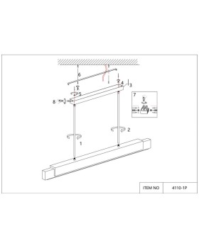 Люстра на штанге Favourite 4110-1P-foto3