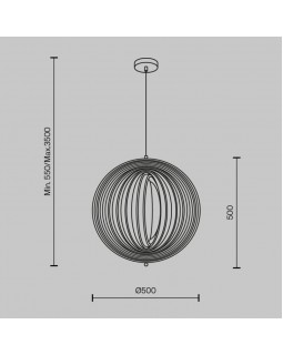 Подвесной светильник Maytoni MOD197PL-01W1-foto2