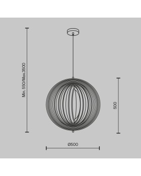 Подвесной светильник Maytoni MOD197PL-01W1-foto2