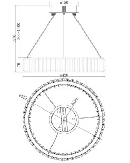 Подвесная люстра Freya FR5257PL-L17CH-foto7