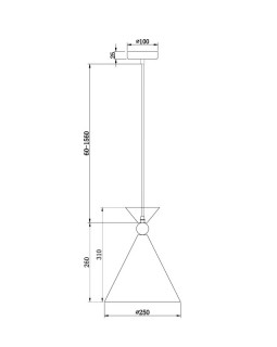 Подвесной светильник Freya FR5392PL-01GR-foto2