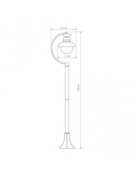 Садовый светильник Elektrostandard Talli F черный-foto2