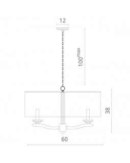 Подвесная люстра Divinare 1163/01 SP-6-foto5