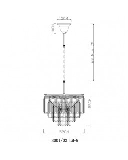 Подвесная люстра Divinare 3001/02 LM-9-foto3