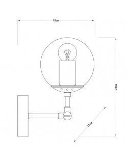 Бра ARTE Lamp A1664AP-1BK-foto4