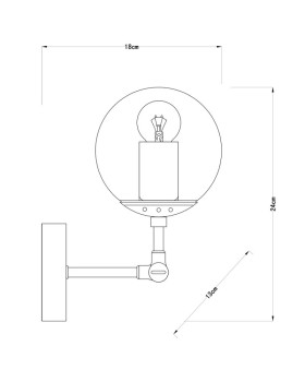 Бра ARTE Lamp A1664AP-1BK-foto4