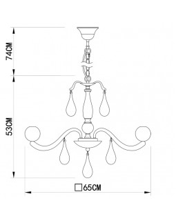 Подвесная люстра ARTE Lamp A3229LM-8WH-foto5