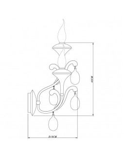 Бра ARTE Lamp A3239AP-2WH-foto3