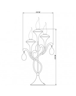 Настольная лампа ARTE Lamp A3239LT-3WH-foto4