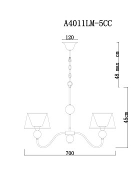 Подвесная люстра ARTE Lamp A4011LM-5CC-foto4