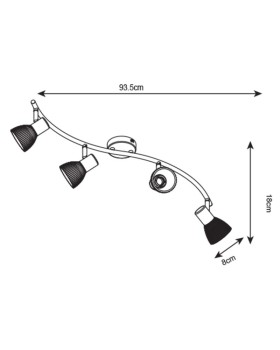 Спот ARTE Lamp A5062PL-4AB-foto4