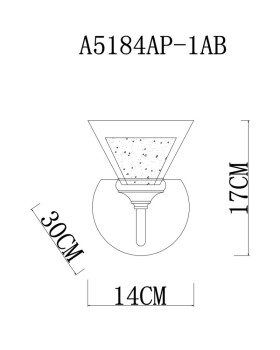 Бра ARTE Lamp A5184AP-1AB-foto3