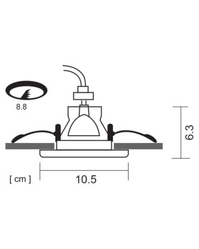 Встраиваемый светильник ARTE Lamp A6663PL-1WH-foto4