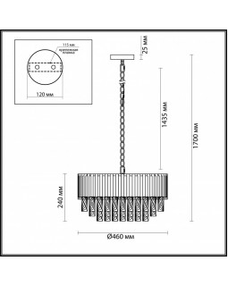 Подвесная люстра Odeon Light 4120/9-foto4