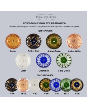 Подвесная люстра Bohemia Ivele Crystal 1308/12/240 G Am/Amber-Blue/H-1K-foto2