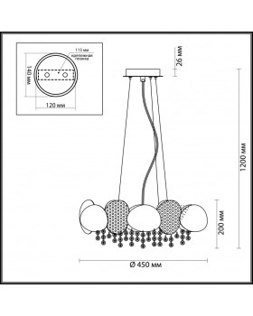 Подвесная люстра Odeon Light 4636/4-foto4